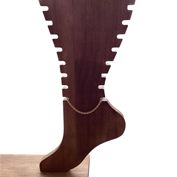 🪻 NWT Gold Rope Chain Anklet - Picture 5 of 7